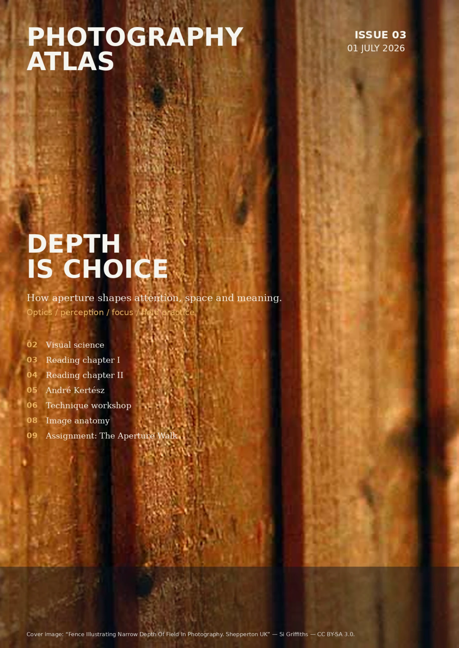 Photography Atlas Issue 03 � Depth Is Choice